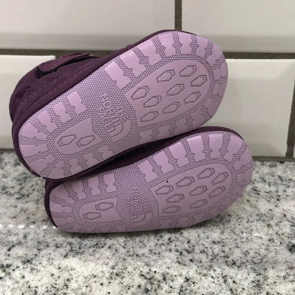 The North Face Infant 3.5 Alpenglow Bootie Purple Insulated Faux Fur Gorpcore
